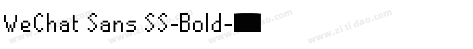 WeChat Sans SS-Bold字体转换